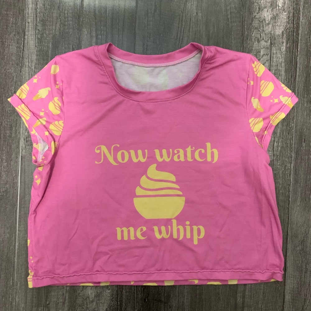 Now watch me whip dole whip inspired crop tee